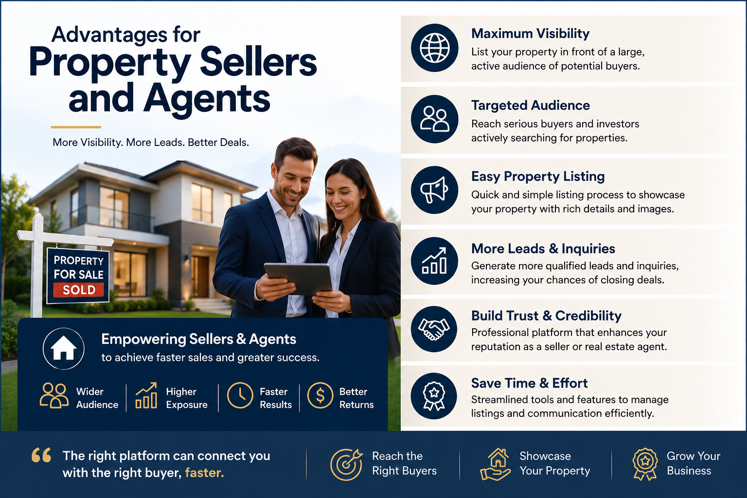 Advantages for Property Sellers and Agents