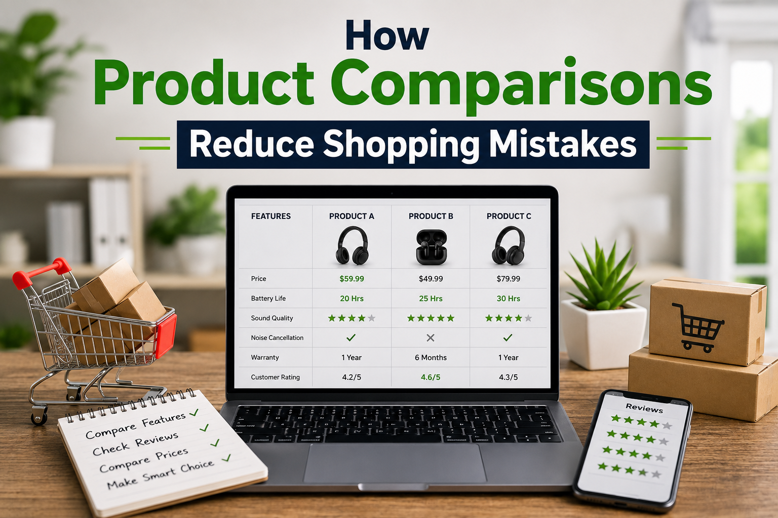 How Product Comparisons Reduce Shopping Mistakes