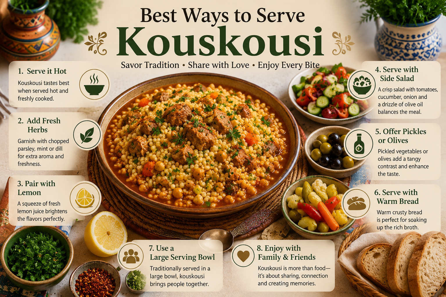 Best Ways to Serve Kouskousi